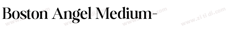 Boston Angel Medium字体转换